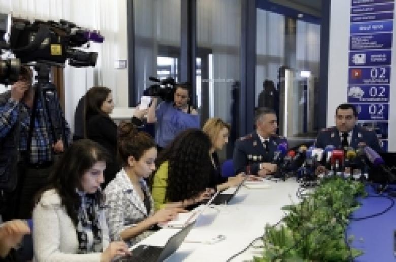 Журналистам были педставлены основные функциональные обязанности полиции во время проведения мероприятий, приуроченных к 100-летию Геноцида армян